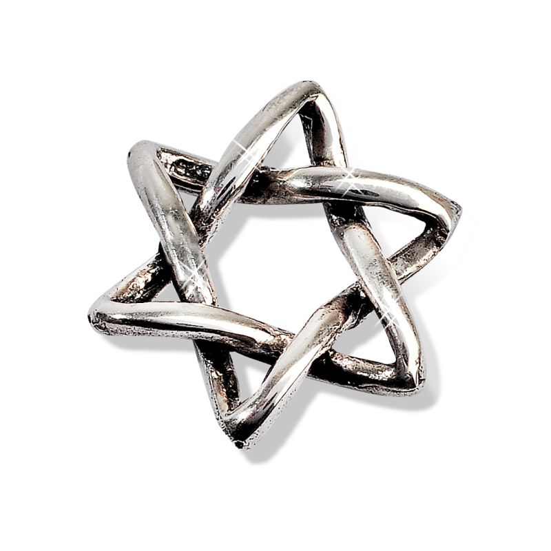 Davidstern Anhänger, 925 Silber