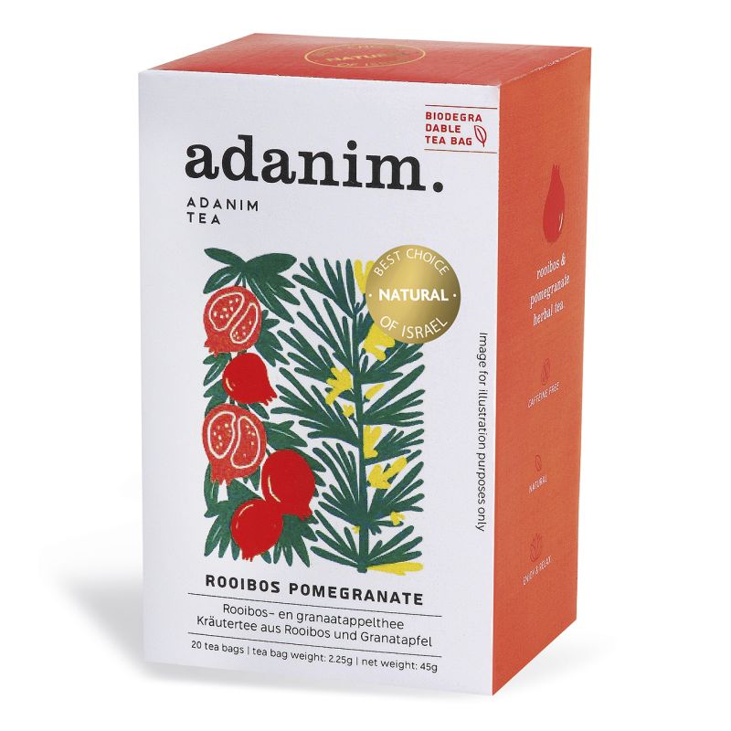 Kräutertee - Rooibos und Granatapfel, Adanim