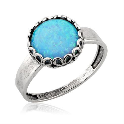 Silberring mit Opal