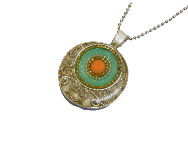 Orientalische Kette mit Koralle