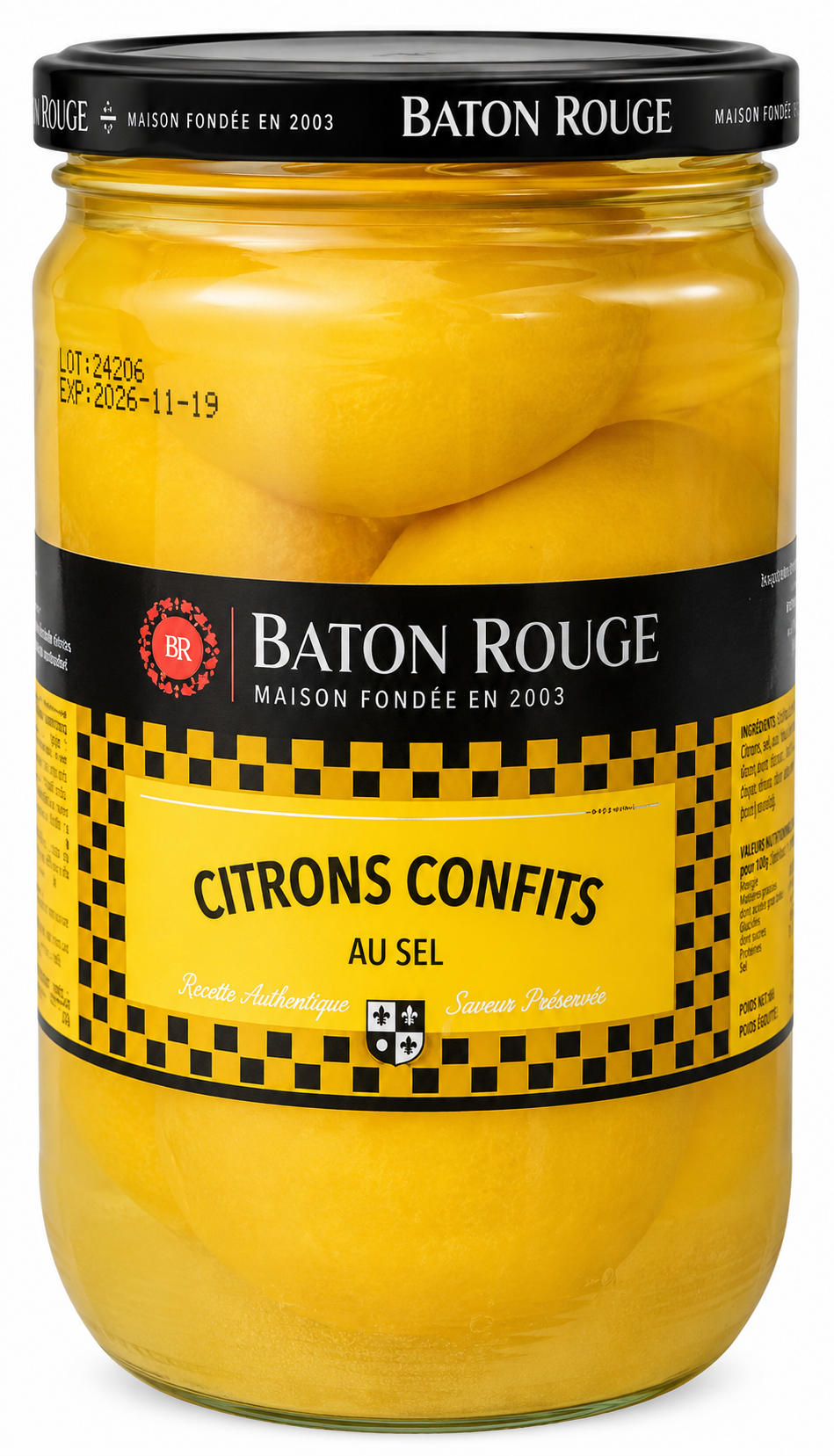 Salzzitronen eingelegt, Baton Rouge, 660g