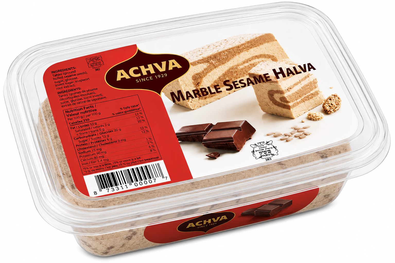 Vanille Halva mit Schokolade