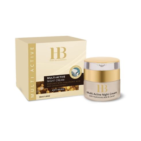 Multi Acitve Nachtcreme, Hyaluron & Cavier