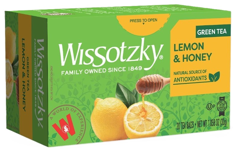 Grüner Tee mit Zitrone & Honig, Wissotzky 