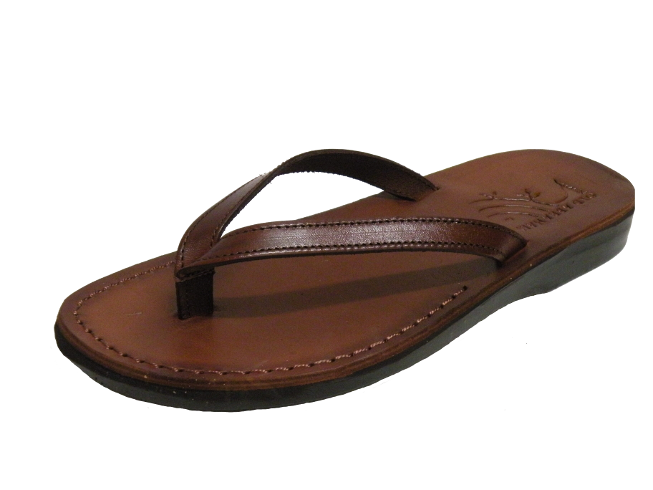 Lederpantolette Karmel