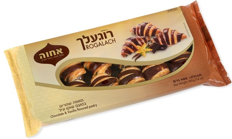 Rogalach mit Schokolade und Vanille