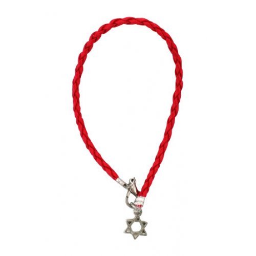 Rotes Kordelarmband
