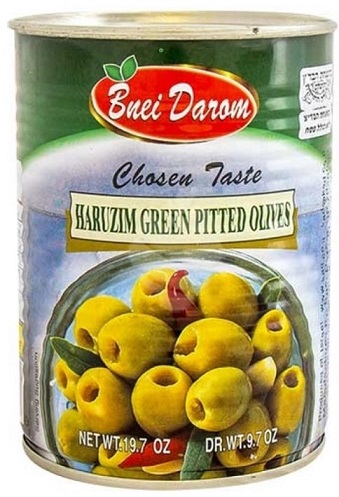 Grüne Oliven entsteint, Bnei Darom