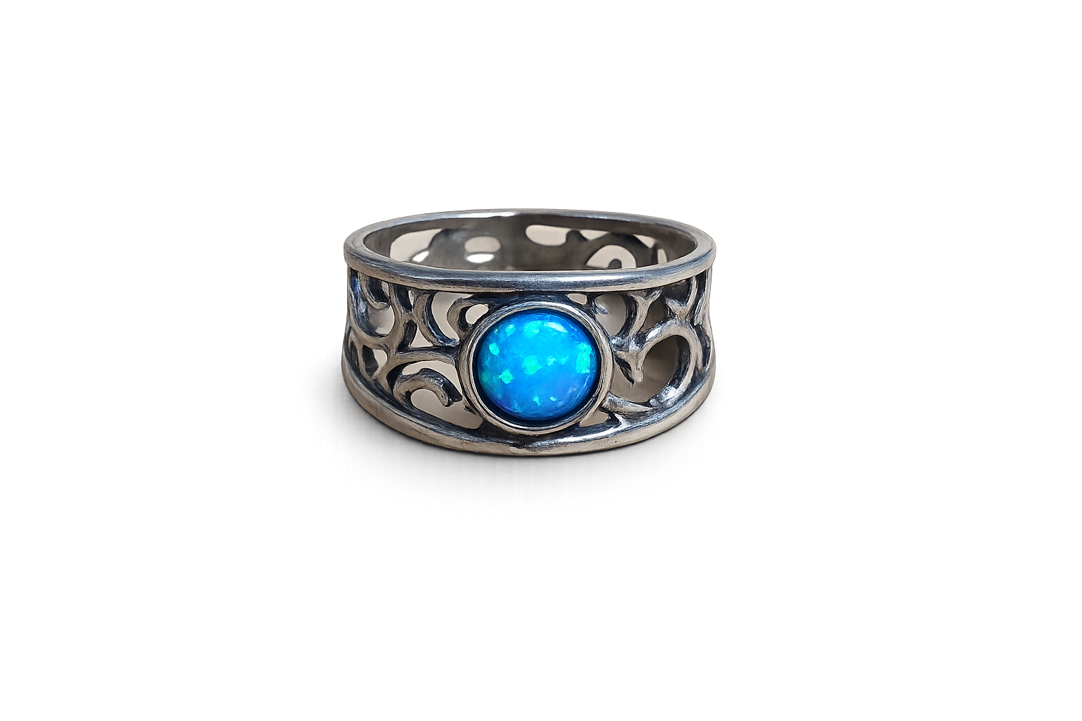 Silberring mit Opal