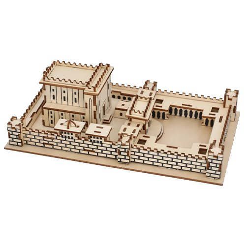 Holzpuzzle 3D Tempel, klein