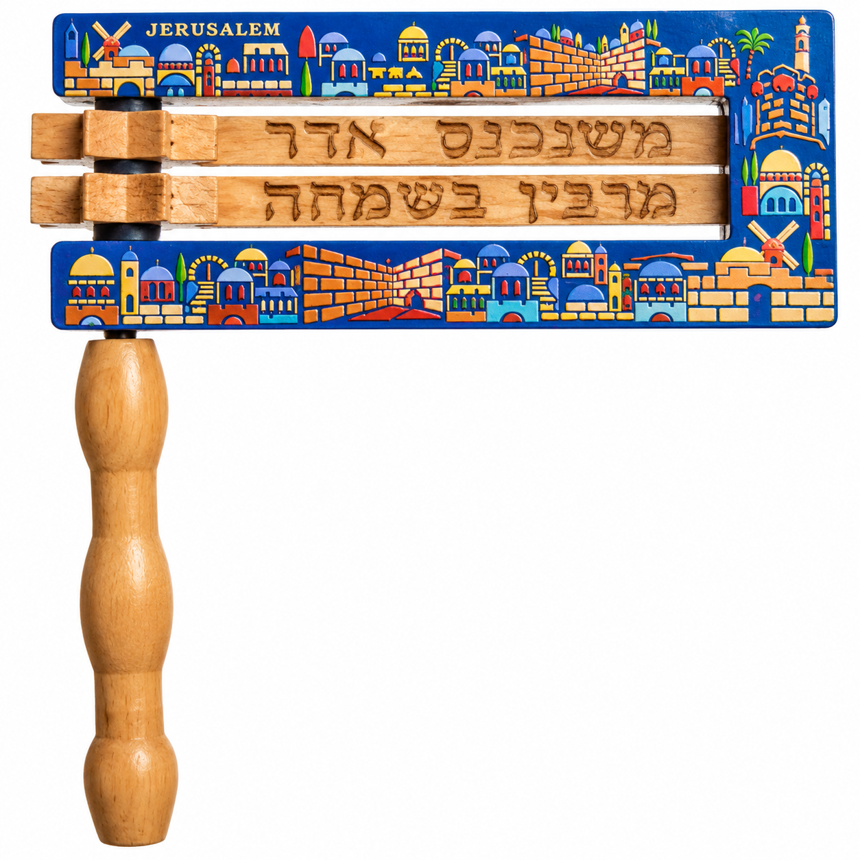 Stabile Purimratsche, Grogger, Holz