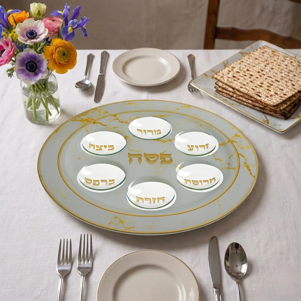 Sederteller, Glas, marmoriert weiss-gelb