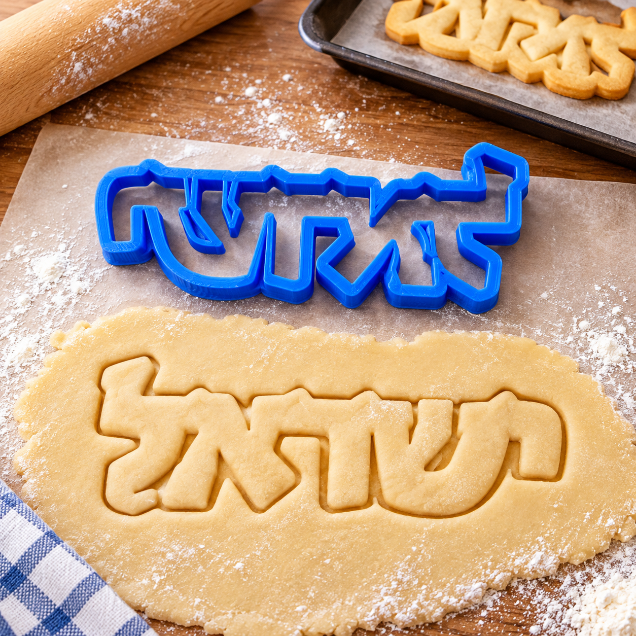 Israel auf Hebräisch Ausstechform