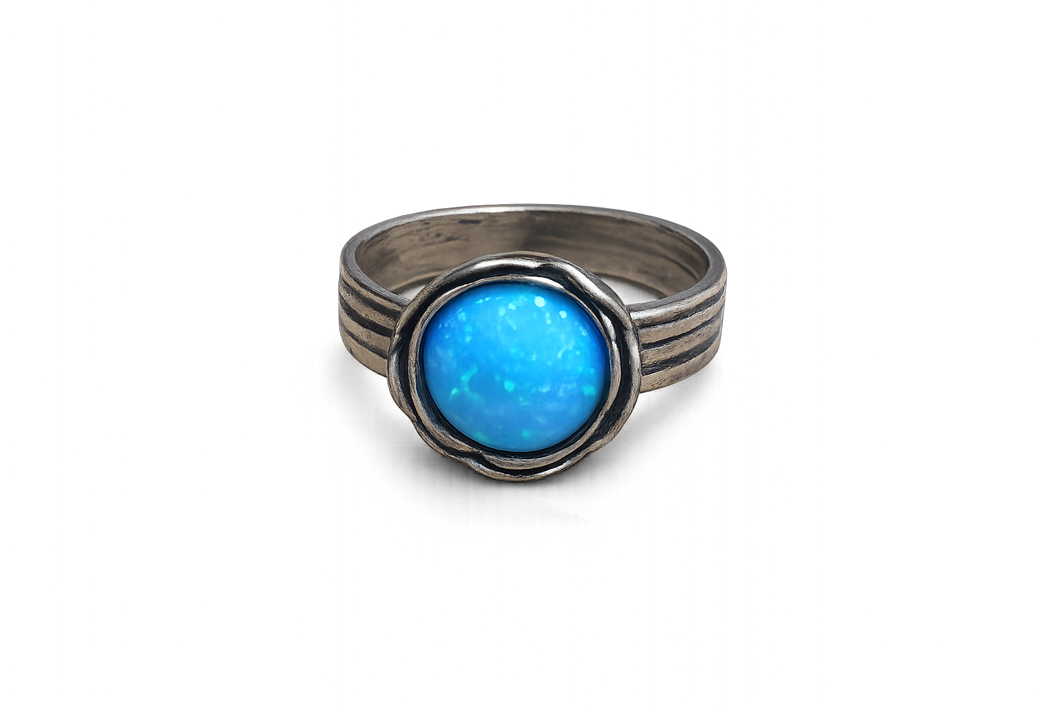 Silberring mit Opal
