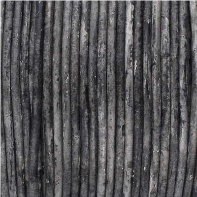 Lederband, GRAU MELIERT, 100 cm