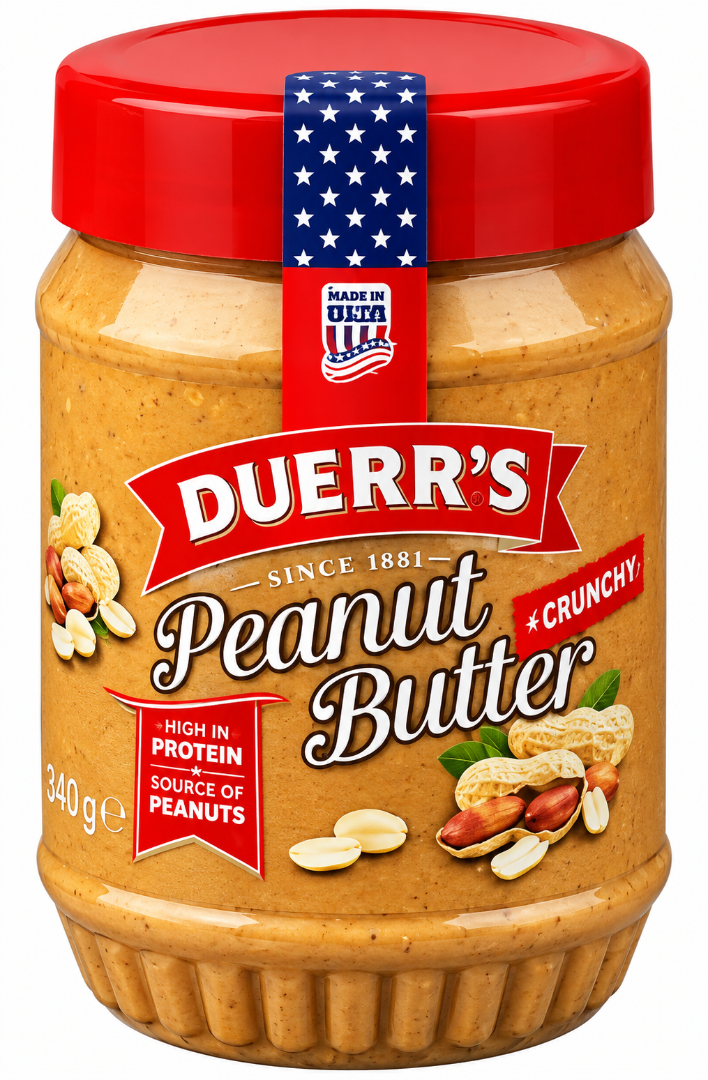 Duerr´s Erdnussbutter, Crunchy