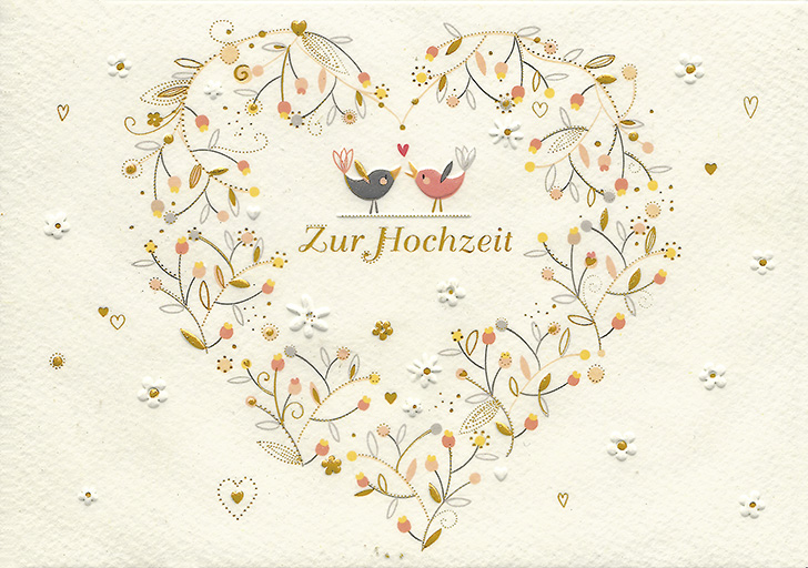 Glückwunsch zur Hochzeit Vögel