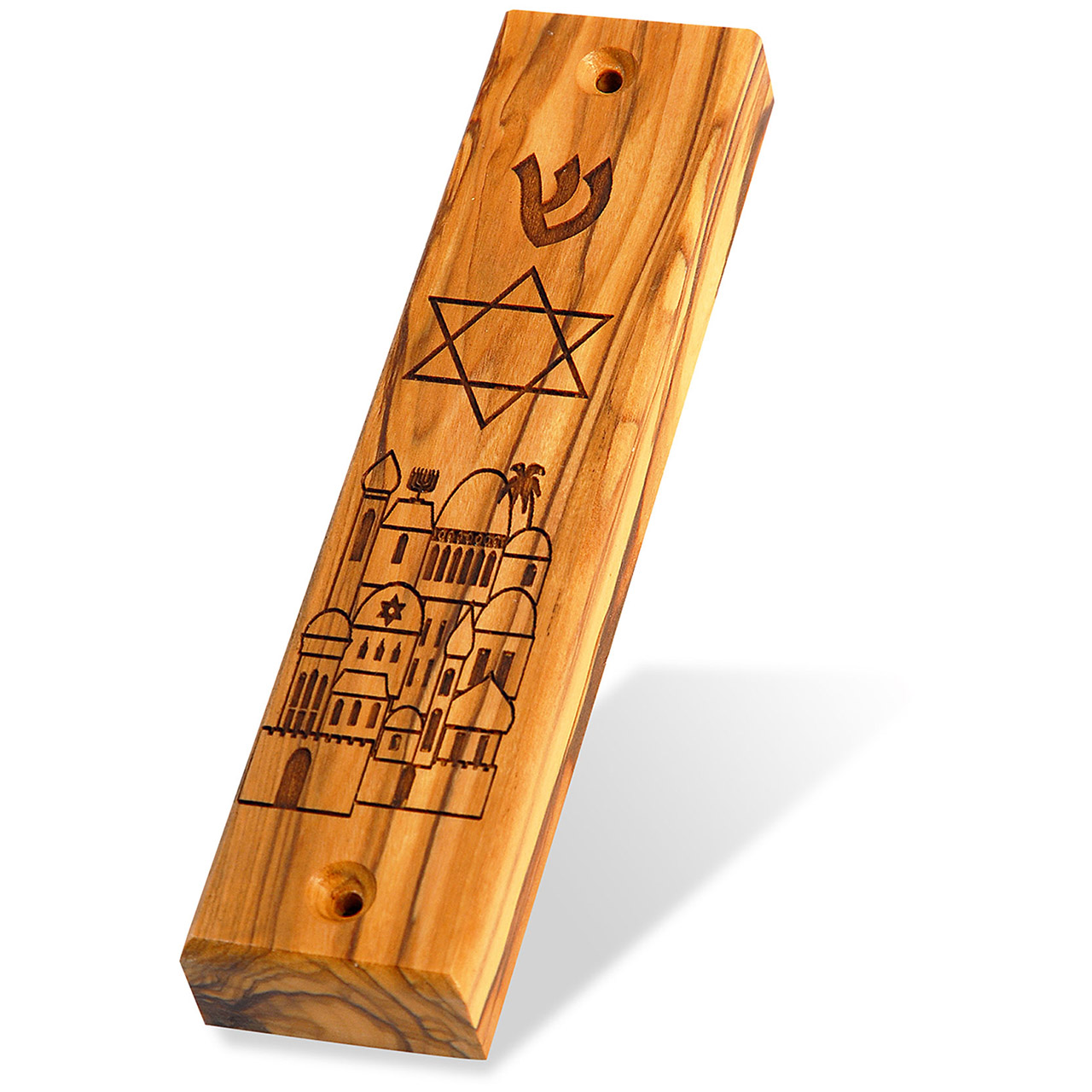 Mesusa aus Olivenholz Jerusalem