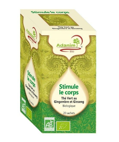 Grüner Tee mit Ingwer & Ginseng, Adanim Grüner Tee mit Ingwer & Ginseng, Adanim