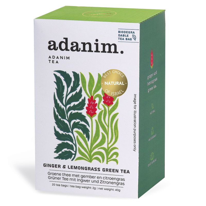 Grüner Tee - Ingwer und Zitronengras, Adanim Grüner Tee - Ingwer und Zitronengras, Adanim