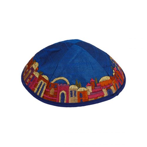 Blaue Kippa - Jerusalem
