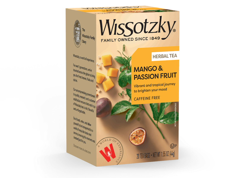 Passionsfrucht - Mango, Früchtetee Wissotzky