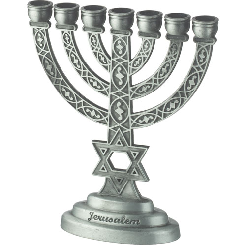 Kleine Menora silbern