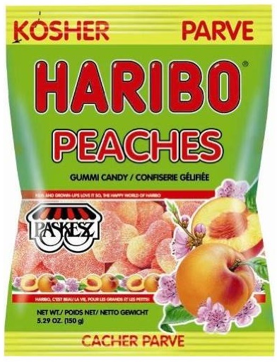 Haribo, Pfirsisch, koscher