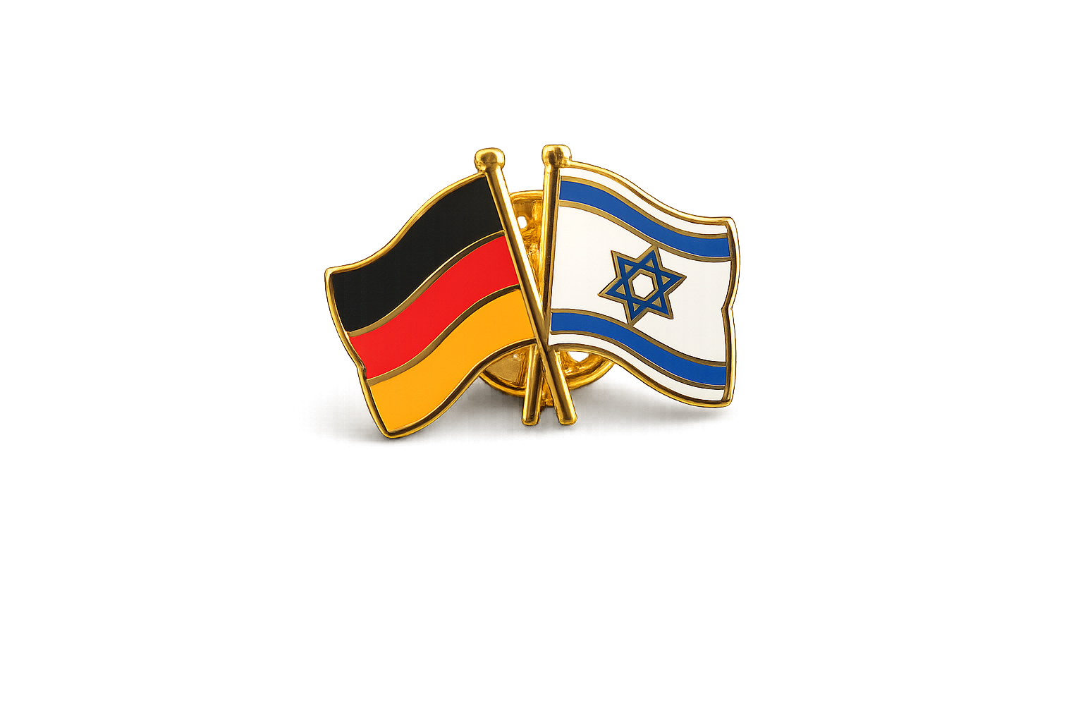 Pin Israel und Deutschland Flagge, Anstecker 