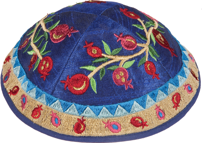 Bunte Kippa, Granatapfel