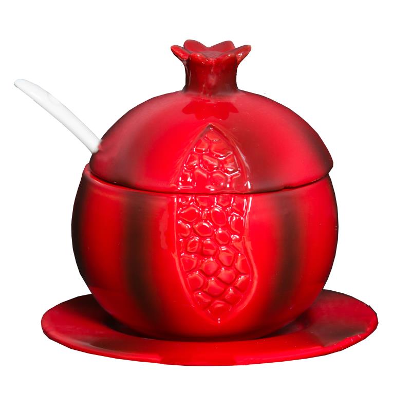 Honigtöpfchen Granatapfel, Keramik