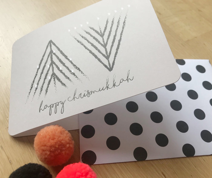 HAPPY CHRISMUKKAH - CHANUKKIA Klappkarte