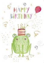 Geburtstagskarte Frosch 