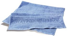 Handtuch Shalom mit Taube, blau 